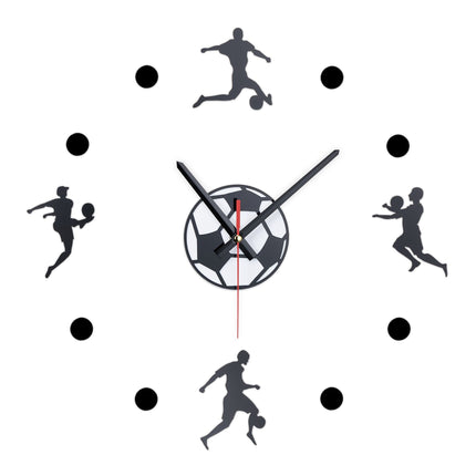 DIY Wanduhr "Fußball