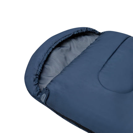 Dunkelblauer-grauer Schlafsack, Größe M