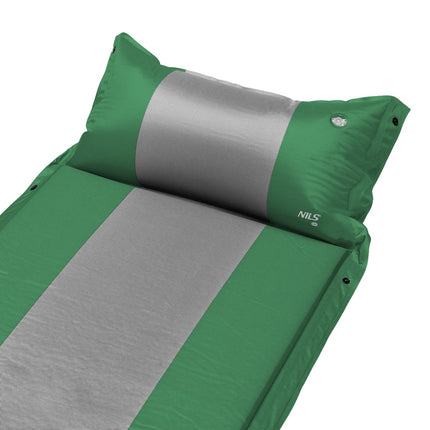 Tapis de camping autogonflant vert foncé, compact