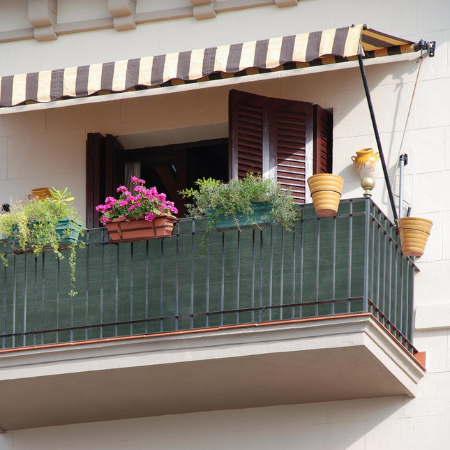 Paravent de jardin vert foncé de 1,8 m de haut
