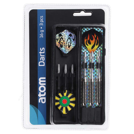 Dartset, 16g Stahlspitze, 3 Darts mit Etui