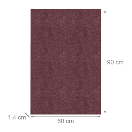Protection de cible de fléchettes, tapis en feutre 6 pièces