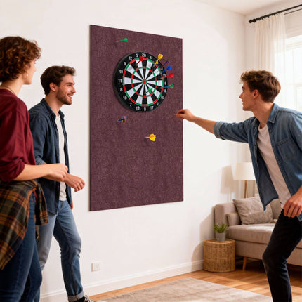Protection de cible de fléchettes, tapis en feutre 6 pièces