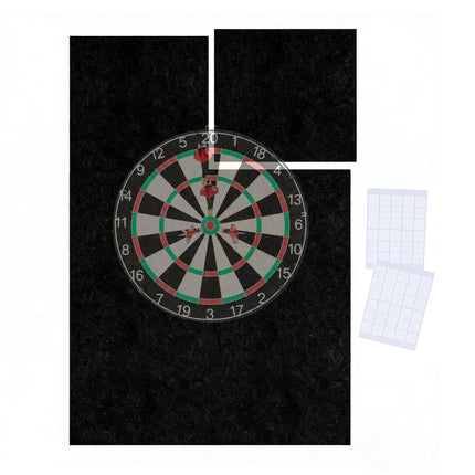 Dartboard-Surround, 6-teiliger Filz-Wandschutz