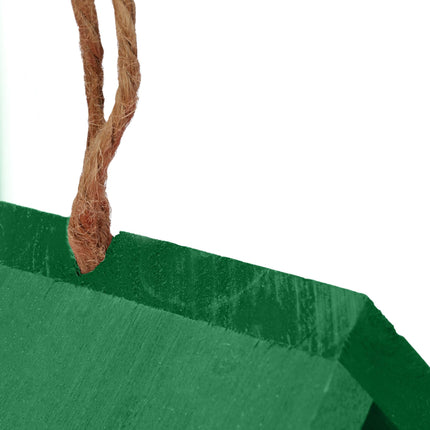 Nichoir déco au toit vert