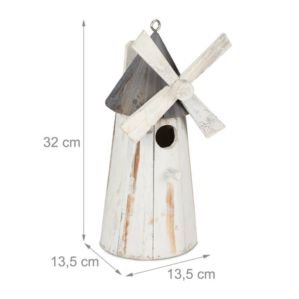 Deko Vogelhaus Windmühle