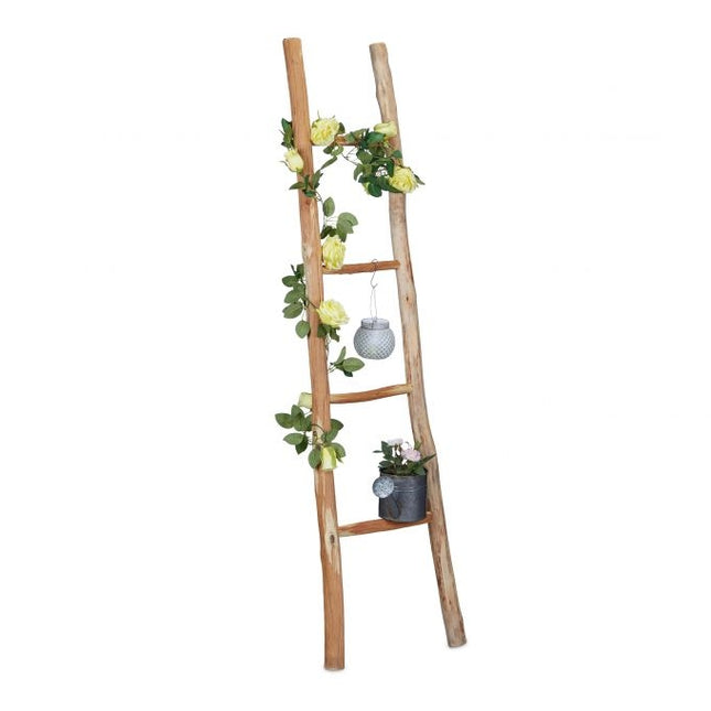 Dekorative Leiter Kastanienholz XXL