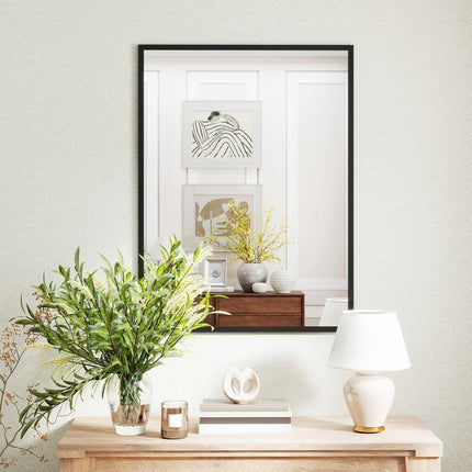 Miroir mural décoratif, 76,2 x 101,6 cm, cadre en MDF noir
