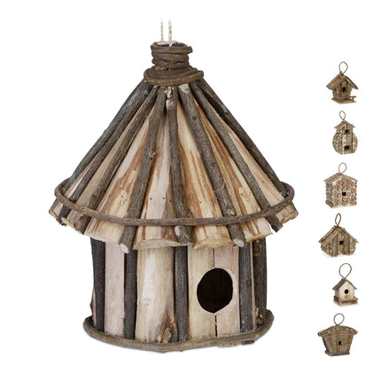 Dekoratives Vogelhaus in verschiedenen Designs