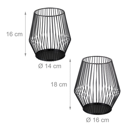 Decorative candlesticks, 2 pcs