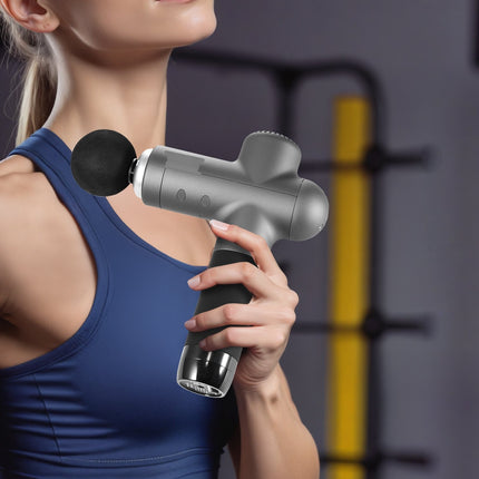 Deep Tissue Massage Gun, 8 Speeds, 6 Heads, 2500mAh