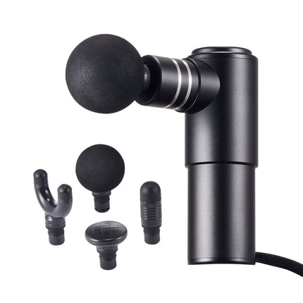 Deep Tissue Mini Massage Gun, 4 Speeds, 4 Heads