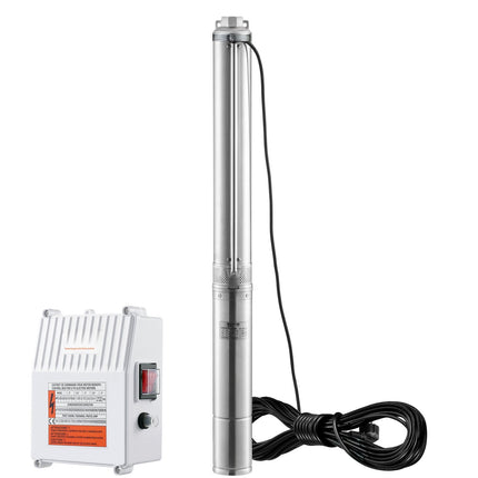 Deep Well Submersible Pump 1500W, 108 m Head, Steel