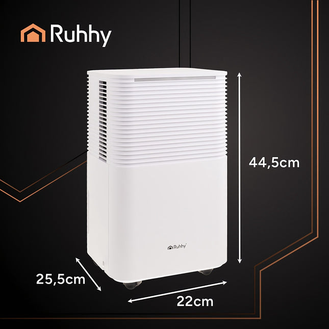 Déshumidificateur, 12 L/jour, Wi-Fi, minuterie, hygrostat