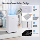 Dehumidifier 20L/Day, 3 Modes, Portable with Drain Hose
