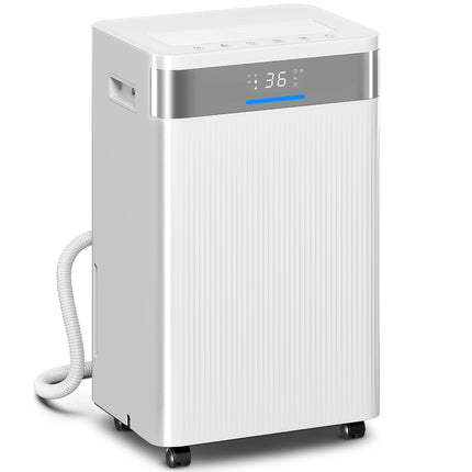 Déshumidificateur, réservoir de 4,5 L, minuterie 24 heures, affichage LED