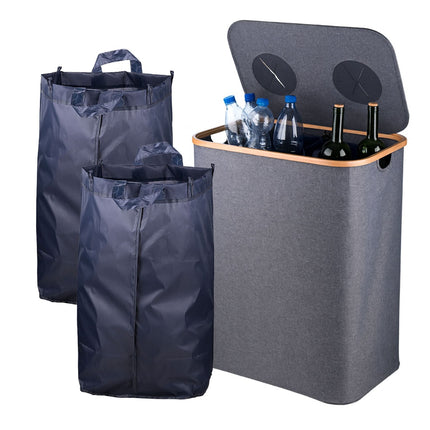 Bac de recyclage des bouteilles consignées, 2 compartiments, 60 à 100 bouteilles