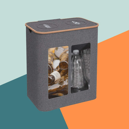 Bac de recyclage des bouteilles consignées, 2 compartiments, 60 à 100 bouteilles