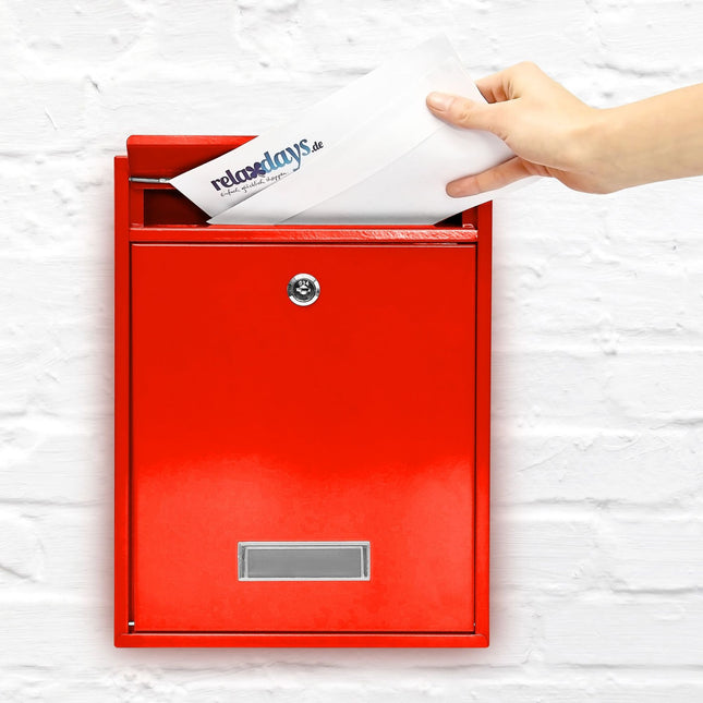 Design Briefkasten 35 cm in verschiedenen Farben