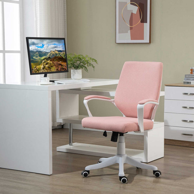 Chaise De Bureau Chaise De Bureau Ergonomique, Réglable En Hauteur, Fonction Berçante, Dossier Épais, Roues Pivotantes À 360°