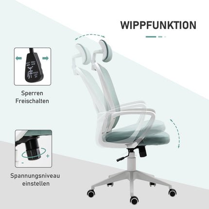 Ergonomischer Bürostuhl, höhenverstellbar, Kippfunktion