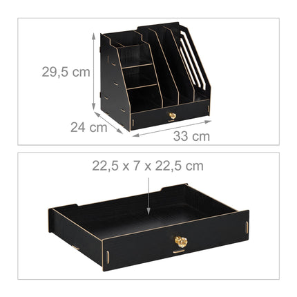 Organiseur de bureau avec compartiments