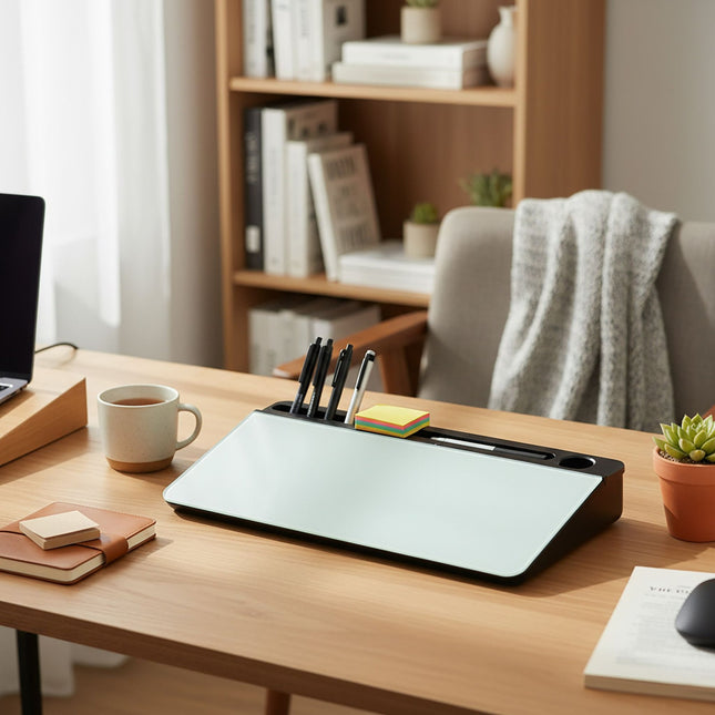 Schreibtisch-Organizer mit Memoboard & 5 Fächern