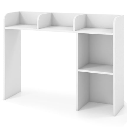 Étagère de bureau étagère de table en bois polyvalente étagère d'affichage de bureau d'ordinateur à 3 niveaux blanc