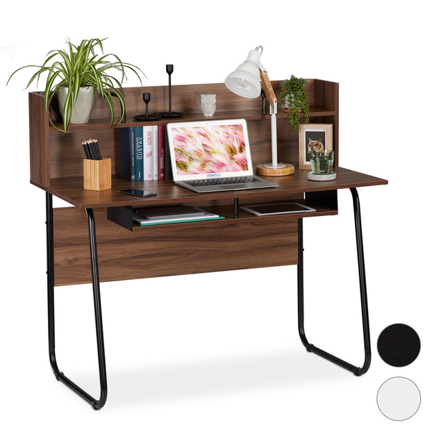 Bureau avec étagères