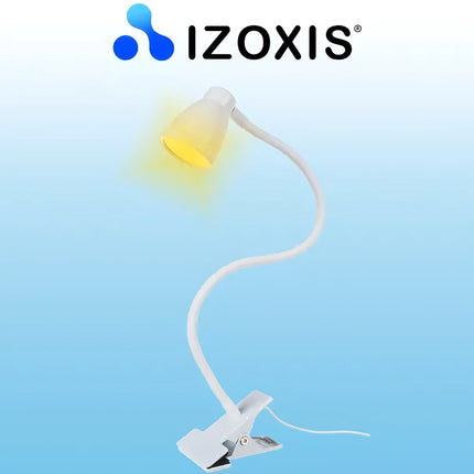 Schreibtischlampe mit Clip - weiß Izoxis 19455 