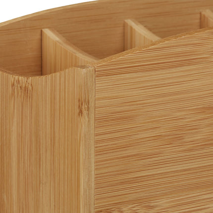 Organisation de bureau en bambou 4 compartiments