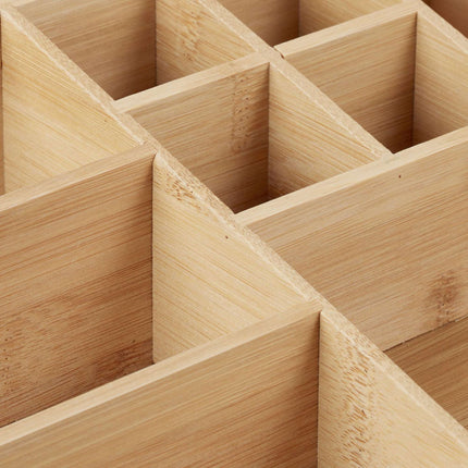 Organisation de bureau en bambou 9 compartiments