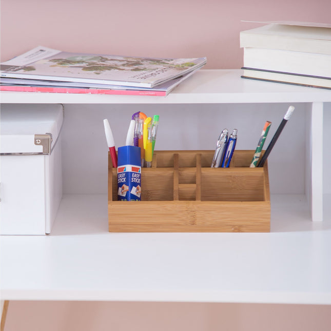 Organisation de bureau en bambou