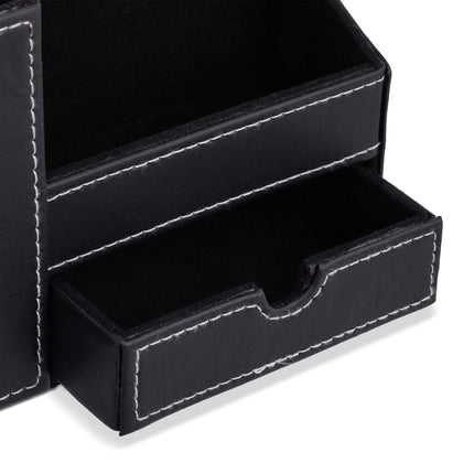 Organisation de bureau en similicuir