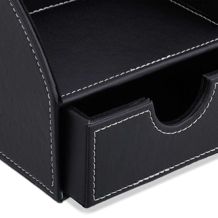 Organisation de bureau en similicuir