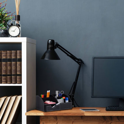 Organisation de bureau en similicuir