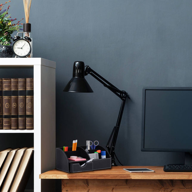 Organisation de bureau en similicuir