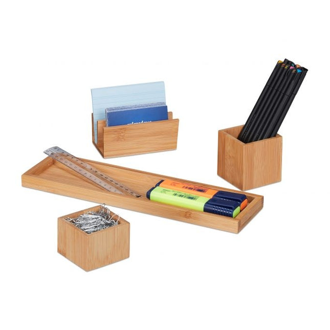 Schreibtisch-Organisationsset 4-teilig