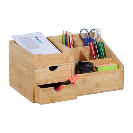 Organisation de bureau avec 2 tiroirs