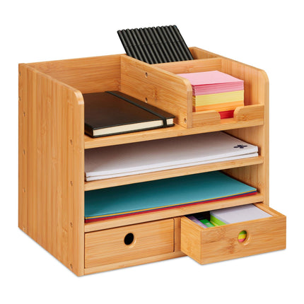 Organisation de bureau avec 2 tiroirs