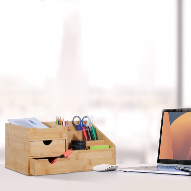Organisation de bureau avec 2 tiroirs