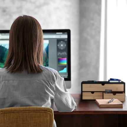 Organisation de bureau avec 3 tiroirs