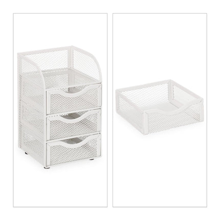 Organisation de bureau avec 4 compartiments