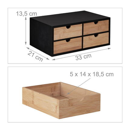 Organisation de bureau avec 4 tiroirs