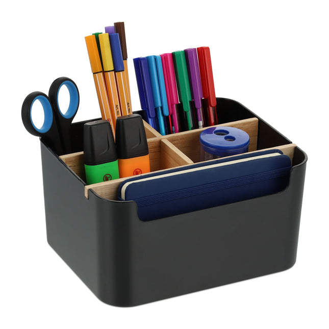 Organisation de bureau avec 5 compartiments