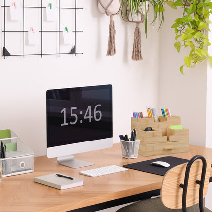 Organisation de bureau avec tiroir