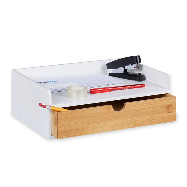 Organisation de bureau avec tiroir