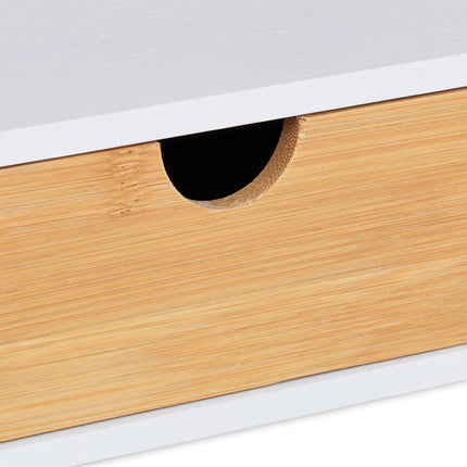 Desk organization with drawer