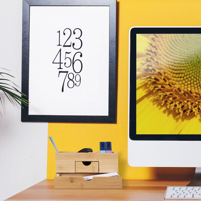 Organisation de bureau avec tiroirs
