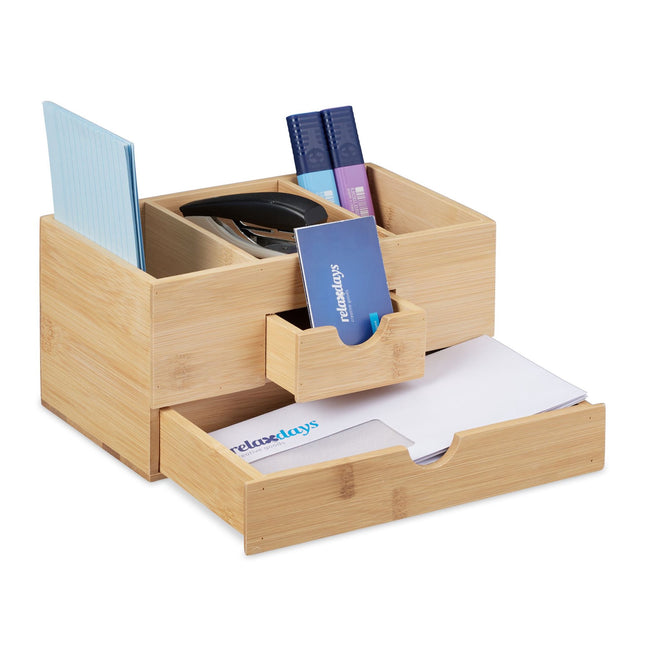 Organisation de bureau avec tiroirs